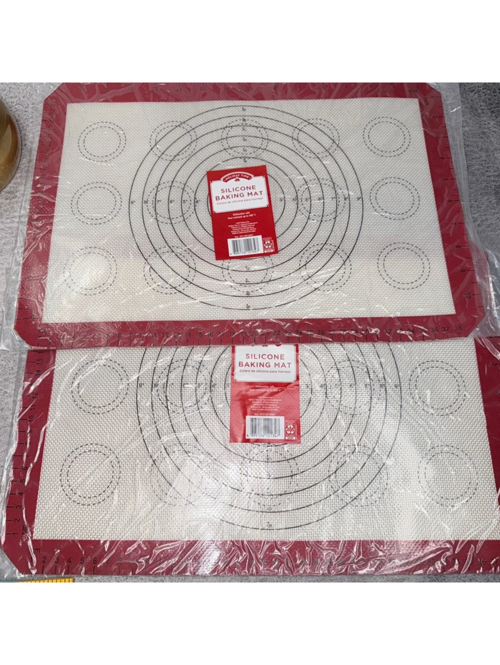 2 New Silicone Baking Mat Pastry Dough Rolling Macaron Bread Making Nonstick